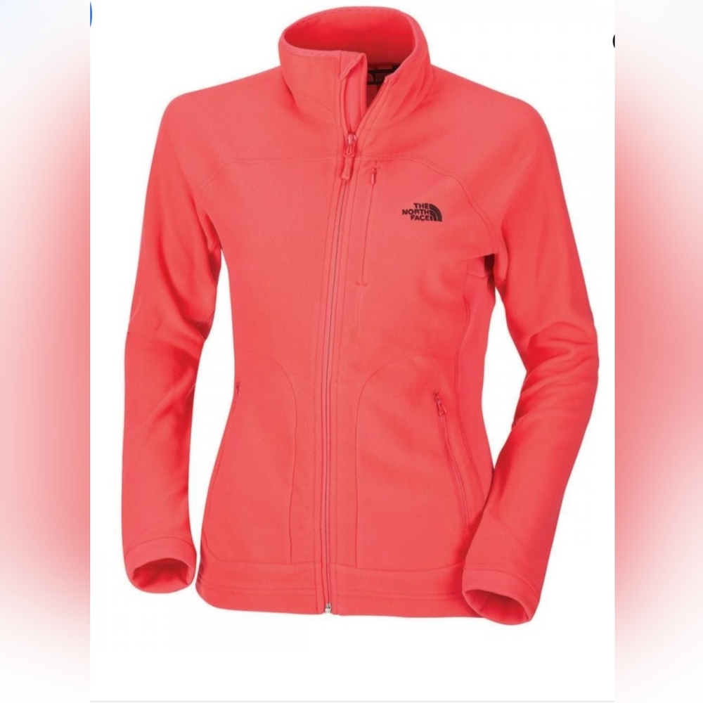 ✨️HP✨️The North Face Full Zipper Fleeve Jacket Hot Pink  Size Small